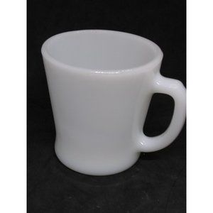 Vintage Anchor Hocking Milk glass D handled Mug